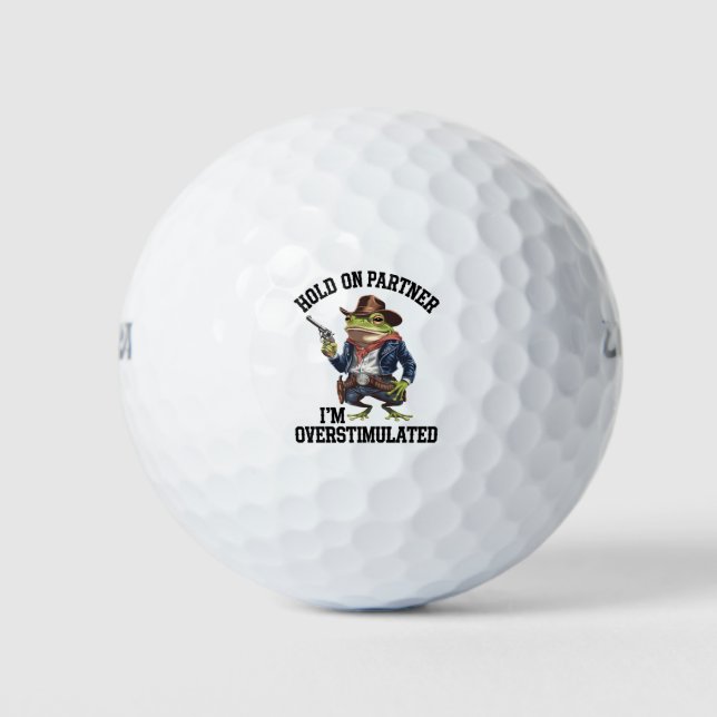 Balles De Golf Accuser mon partenaire Je suis trop stimulé Cowboy (Devant)