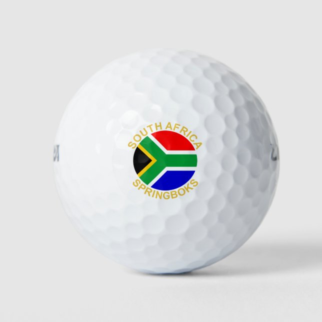 Balles De Golf Afrique du Sud Springboks (Devant)