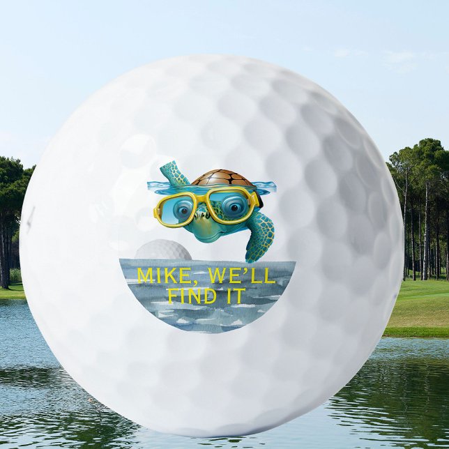 Balles De Golf Aide Amusante Avec Boule D'Eau Prénom (Créateur téléchargé)