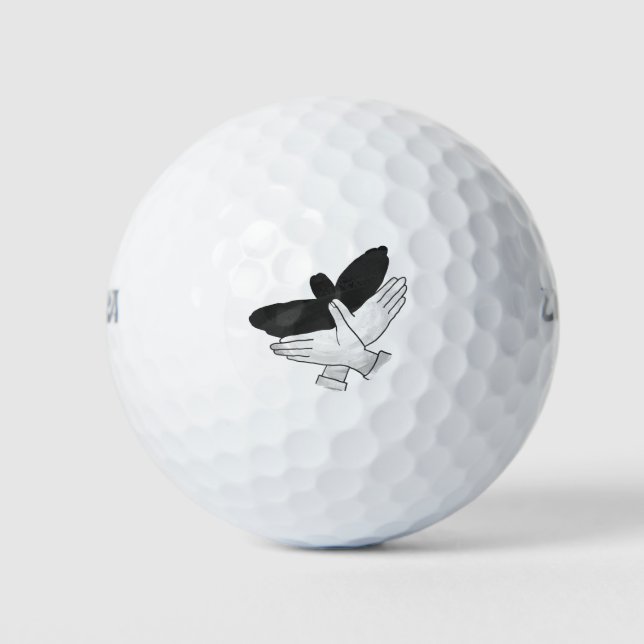 Balles De Golf Aigle de silhouette (Devant)