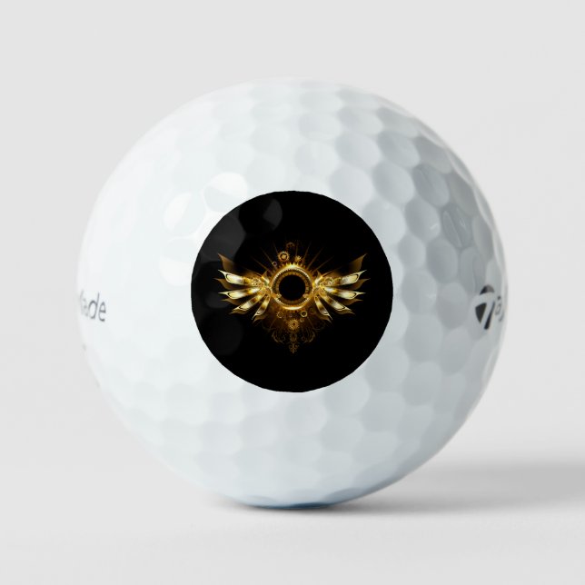 Balles De Golf Ailes de Steampunk (Recto)
