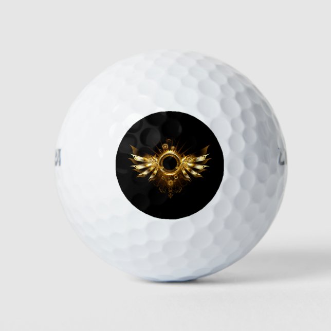 Balles De Golf Ailes de Steampunk (Devant)