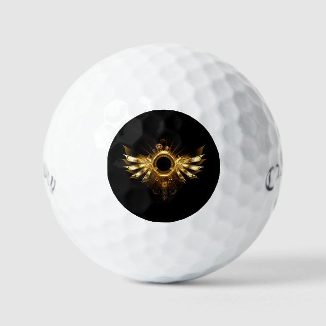 Balles De Golf Ailes de Steampunk (Recto)