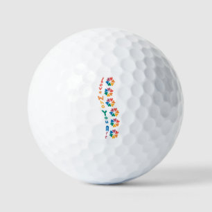 Balles De Golf Aimer Qui Vous Êtes - Rainbow Letters