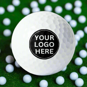 Balles De Golf Ajoutez votre logo ici l promotionnel noir & blanc