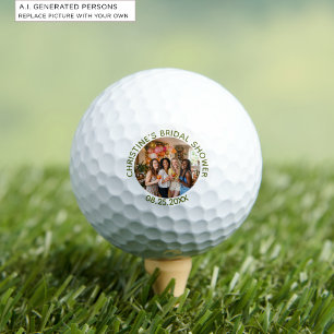 Balles De Golf Ajoutez Votre Propre Photo Chic Faveur de Mariage