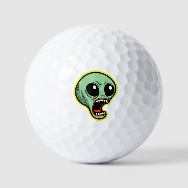 Balles De Golf Alien hurlant (Recto)