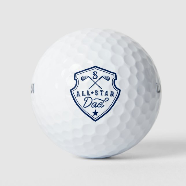 Balles De Golf All Star Golf Papa Marine Monogram Golf Club Crest (Devant)