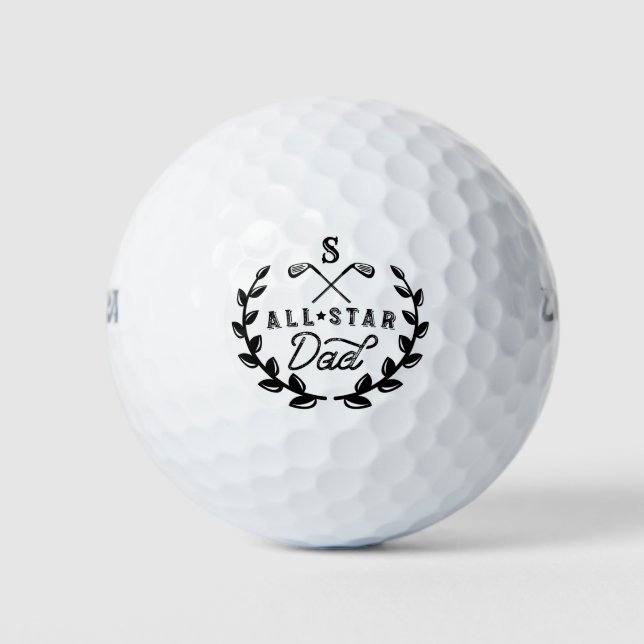 Balles De Golf All Star Golf Papa Monogram Golf Club Crest (Devant)