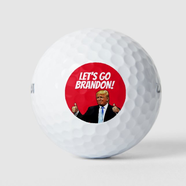 BALLES DE GOLF ALLONS BRANDON DONALD TRUMP GOLF BALLS (Devant)