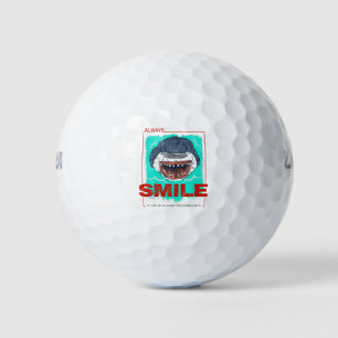 Balles De Golf Always Smile funny Shark just for a girl loves