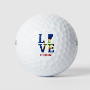 Balles De Golf Amour du drapeau du Vermont