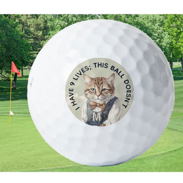 Balles De Golf Amusant Personnalisé Nouveauté Monogramme Conseil  (Créateur téléchargé)
