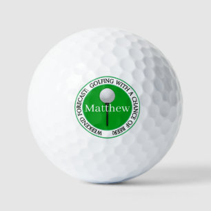 Balles De Golf Amusant Week-end Prévision Balls de golf
