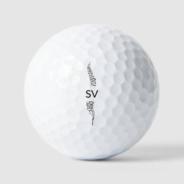 Balles De Golf Anatomie personnalisée de la colonne vertébrale hu (Recto)