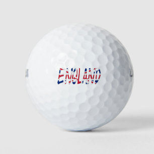 Balles De Golf Angleterre superposée sur Union Jack Flag wu gbcnt