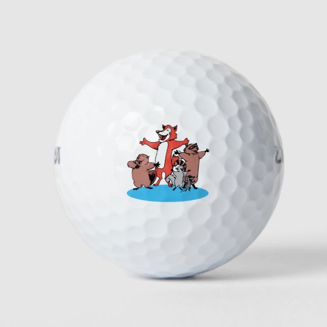 Balles De Golf Animaux (Devant)