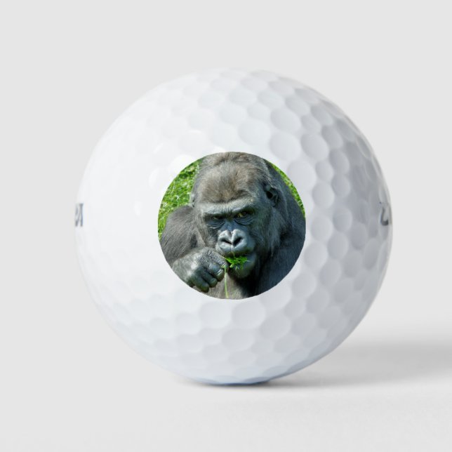 BALLES DE GOLF ANIMAUX SAUVAGES - GORILLAS (Devant)