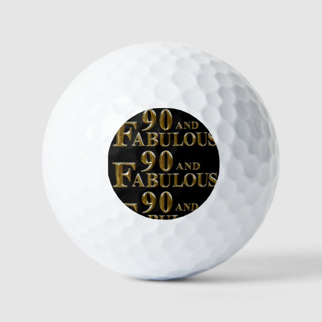 Balles De Golf Anniversaire 90 ans (Recto)