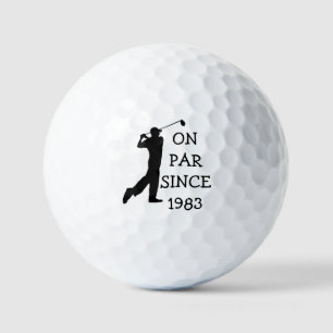 Balles De Golf Anniversaire Golfer Funny 40e heureux papa Par