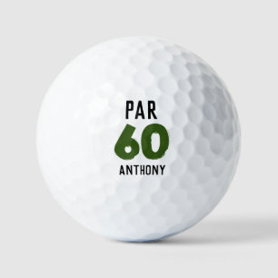 Balles De Golf Anniversaire Golfer Funny 60e heureux papa Par