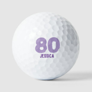 Balles De Golf Anniversaire Golfer Funny 80e heureux Maman Par