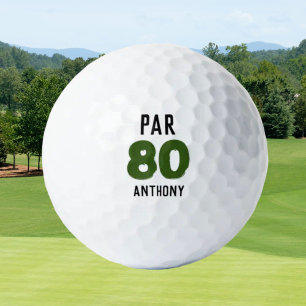 Balles De Golf Anniversaire Golfer Funny 80e heureux papa Par