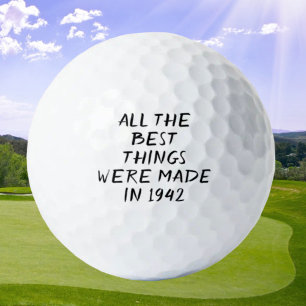 Balles De Golf Anniversaire Golfer Funny 80ème heureux Papa Golf