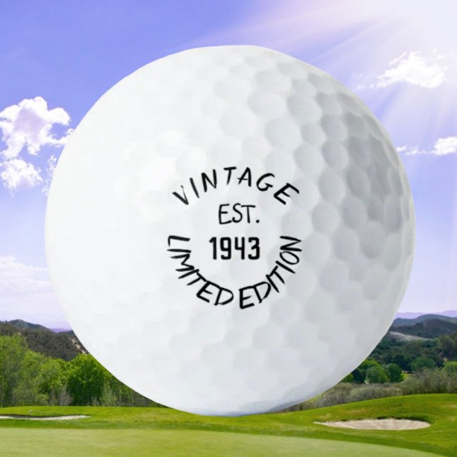 Balles De Golf Anniversaire Golfer Funny 80ème heureux Papa Golf  (Créateur téléchargé)