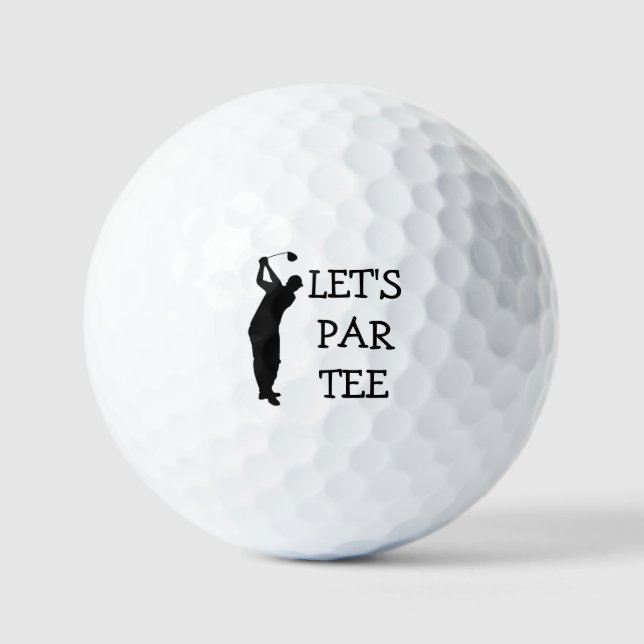 Balles De Golf Anniversaire Golfer Funny 90e heureux Papa Par Hum (Recto)