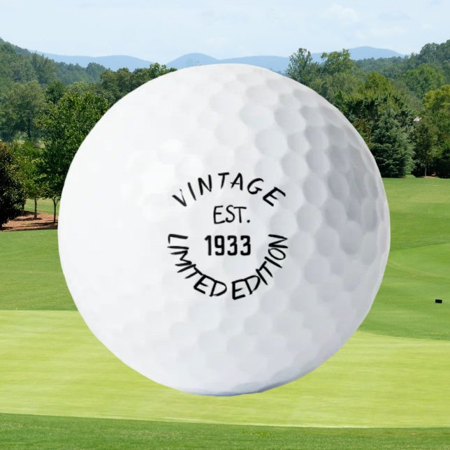 Balles De Golf Anniversaire Golfer Funny 90ème heureux Papa Golf  (Créateur téléchargé)