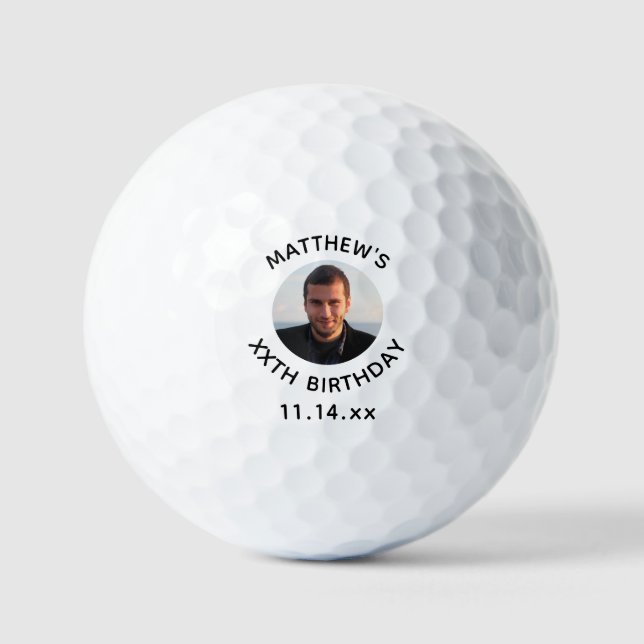 Balles De Golf Anniversaire Golfeur âge photo (Recto)