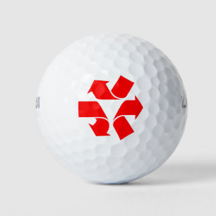 Balles De Golf Annuler le recyclage du symbole