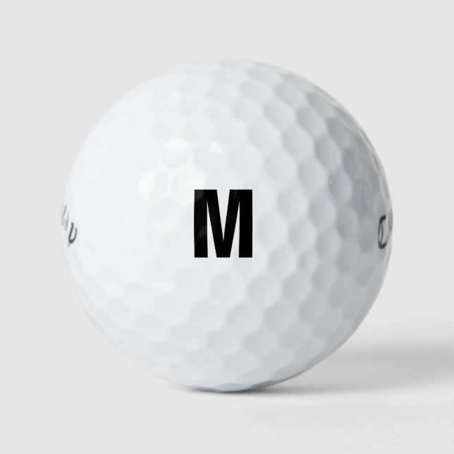 Balles De Golf Appel "M" (Devant)