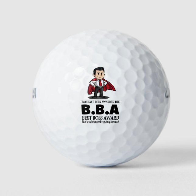 Balles De Golf Appréciation de l'employé du jour de la garde (Devant)