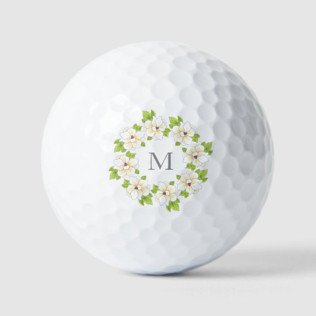 Balles De Golf Aquarelle, stylo et couronne d'encre (Recto)