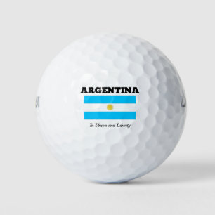 Balles De Golf Argentine - Drapeau et devise