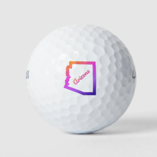 Balles De Golf Arizona Map - J'aime Arizona - Phoenix Arizona
