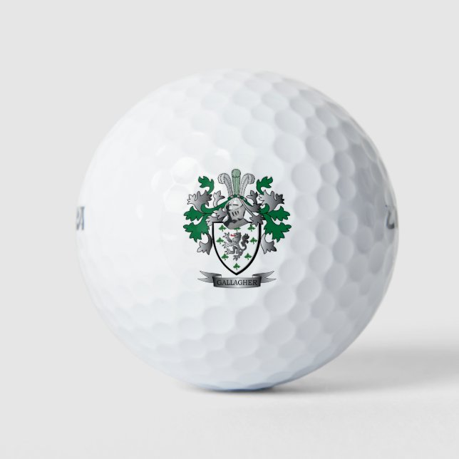 Balles De Golf Armoiries de Gallagher (Devant)
