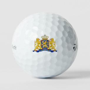 Balles De Golf Armoiries de Pays-Bas sur tmtp5 blanc gbcnt