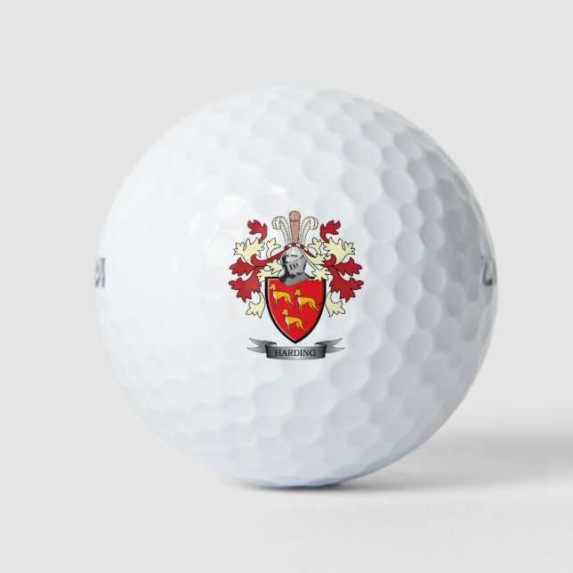 Balles De Golf Armoiries d'une crête de famille (Devant)