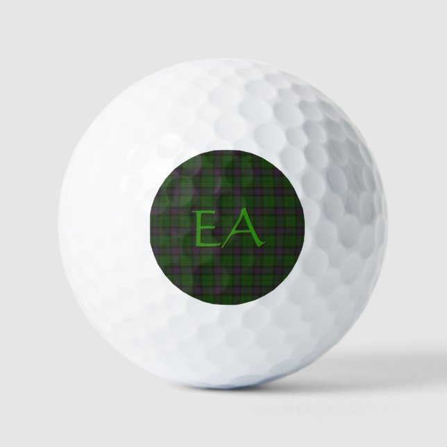 Balles De Golf Armstrong Official Clan Tartan avec vos initiales (Recto)