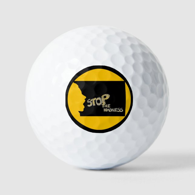 Balles De Golf Arrêtez La Boule De Golf Madness (Recto)
