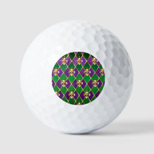 Balles De Golf Arrière - plan de bijoux Mardi Gras