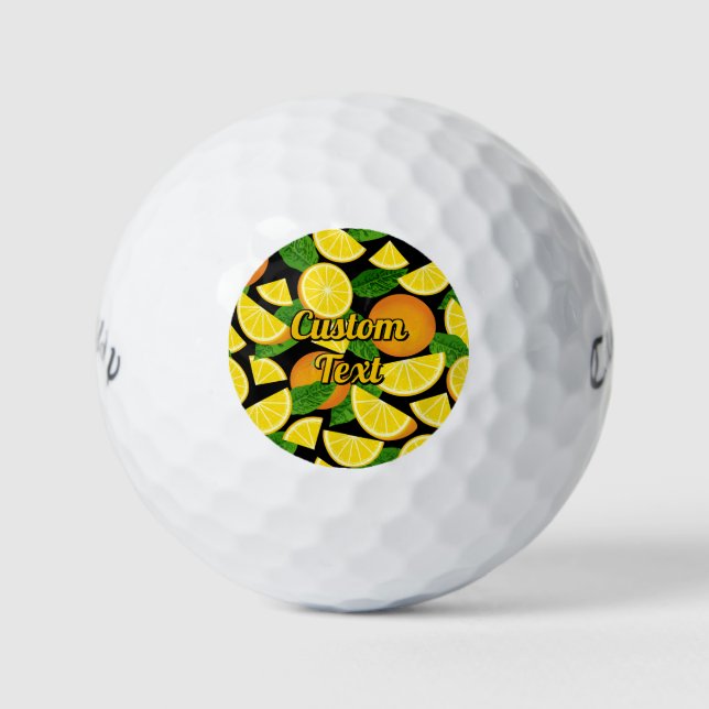 Balles De Golf Arrière - plan orange (Devant)