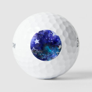 Balles De Golf Arrière - plan spatial avec étoiles
