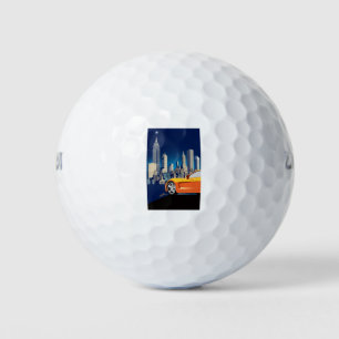 BALLES DE GOLF ART AUTOMOBILE DE VETTE ÉLÉGANT