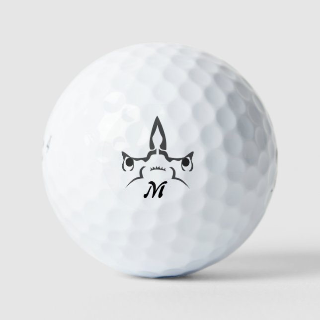 Balles De Golf Art de la ligne de requin en marteau en colère (Devant)