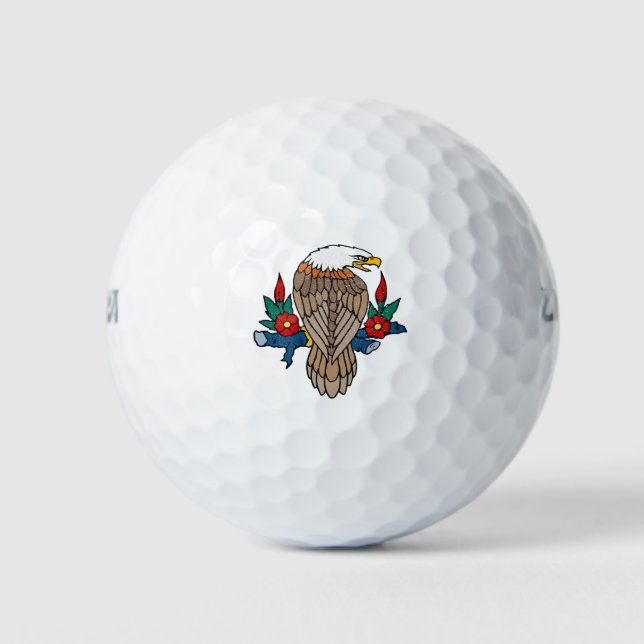 Balles De Golf Art de l'aigle (Devant)