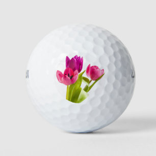 Balles De Golf Art déco de couleurs vert rose des boules de golf